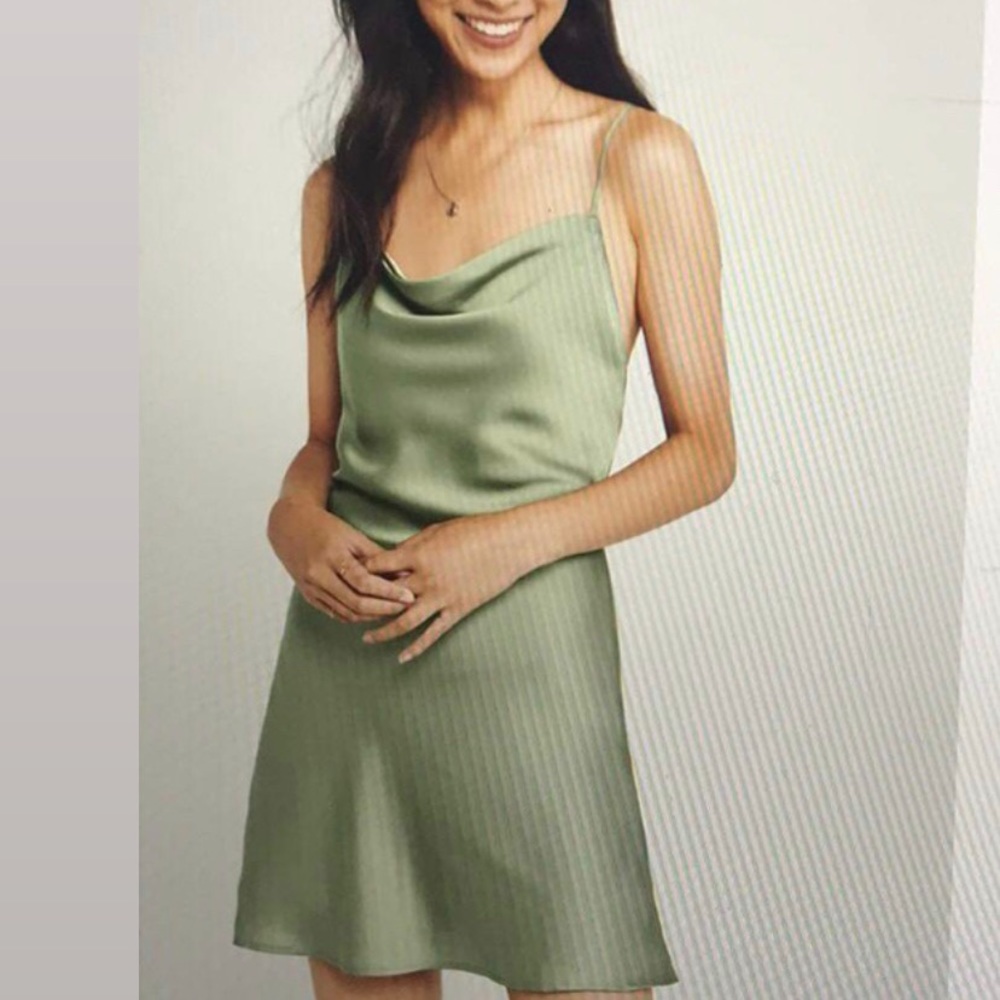 Sage Green Abercrombie Dress XS